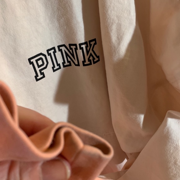 Coral/ bright peach and white ombré jersey tee - Picture 4 of 6